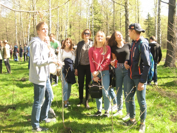 29 апреля 2017 года учащиеся школы приняли участие  в субботнике эколого-патриотического проекта "Лес Победы"  ОЭОД "Зеленая Россия". 